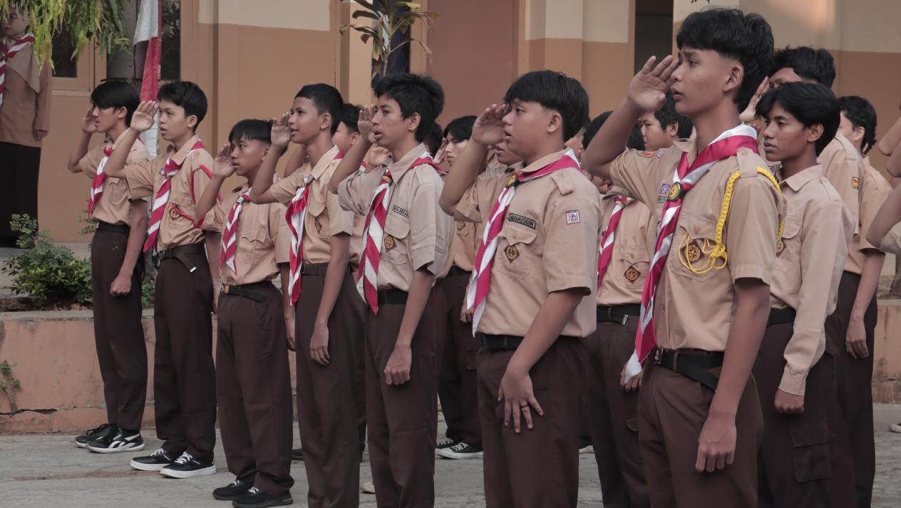 Semangat Pramuka Menggema di SMK Teratai Putih Global 1