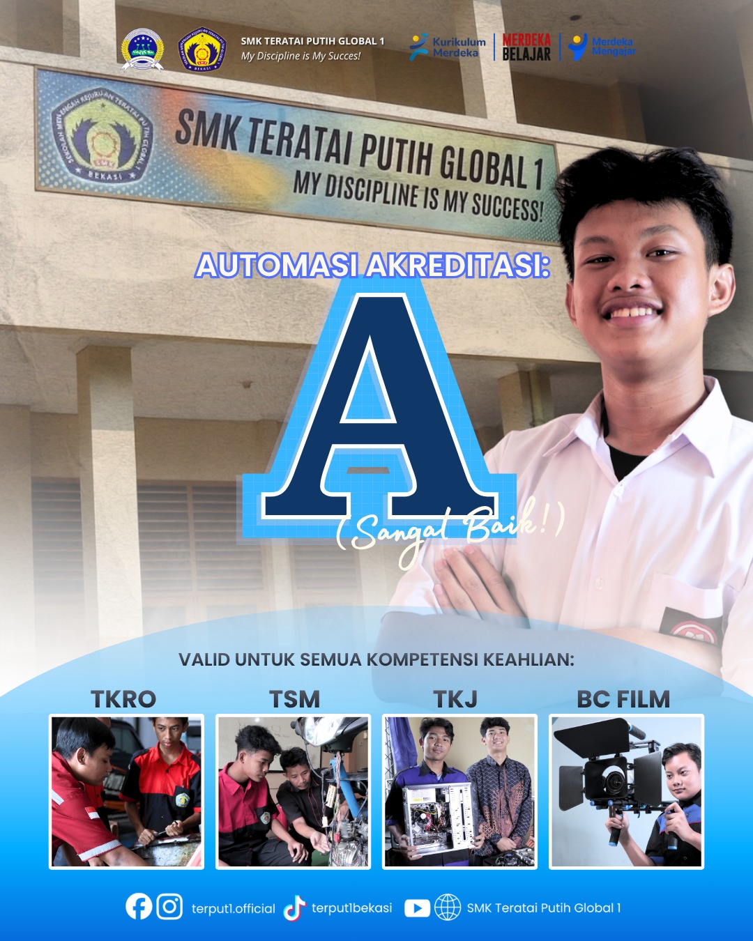 SMK Teratai Putih Global 1 Bekasi Raih Automasi Akreditasi A (Sangat Baik) Tahun 2026